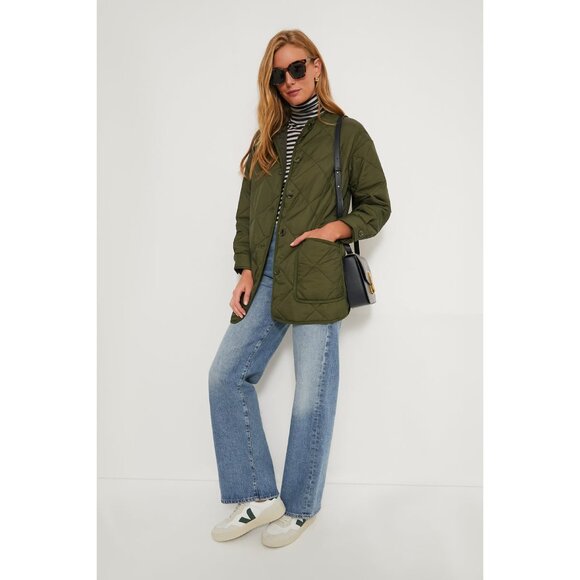 NWT Tuckernuck Olive Green Quilted Yates Jacket, Size XS - Picture 6 of 7